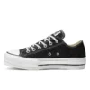 Chuck Taylor All Star Lift Glitter Düşük Bilekli Kalın Taban “Siyah Beyaz”