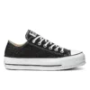 Chuck Taylor All Star Lift Glitter Düşük Bilekli Kalın Taban “Siyah Beyaz”