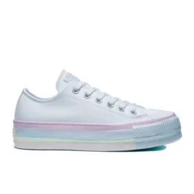 Chuck Taylor All Star Lift Low “Beyaz Leylak Mavisi”