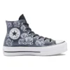 Chuck Taylor All Star Lift Platform Deri Rose Garden “Gri Beyaz”
