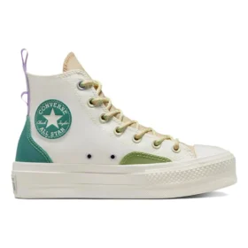 Chuck Taylor All Star Lift Platform High “Colorblock Overlay Algae Coast”