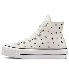 Chuck Taylor All Star Lift Platform High “Nakışlı Yıldızlar – Egret”