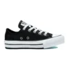 Chuck Taylor All Star Lift Platform Iridescent Leather “Siyah Beyaz”