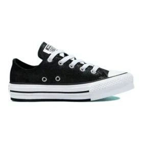 Chuck Taylor All Star Lift Platform Iridescent Leather “Siyah Beyaz”