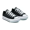 Chuck Taylor All Star Lift Platform Iridescent Leather “Siyah Beyaz”
