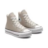 Chuck Taylor All Star Lift Platform Kanvas Yüksek Bilekli “Bej Beyaz”