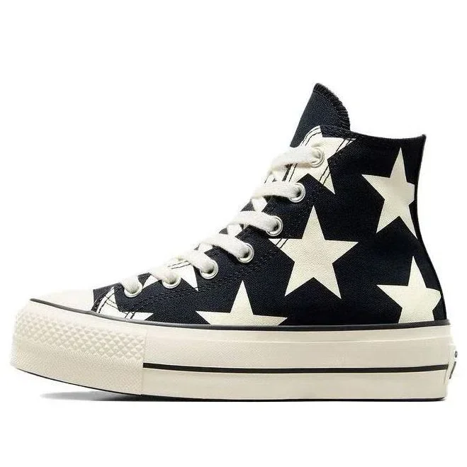 Chuck Taylor All Star Lift Platform Large Stars High “Siyah Beyaz” Chuck Taylor All Star Lift Platform Large Stars High “Siyah Beyaz”