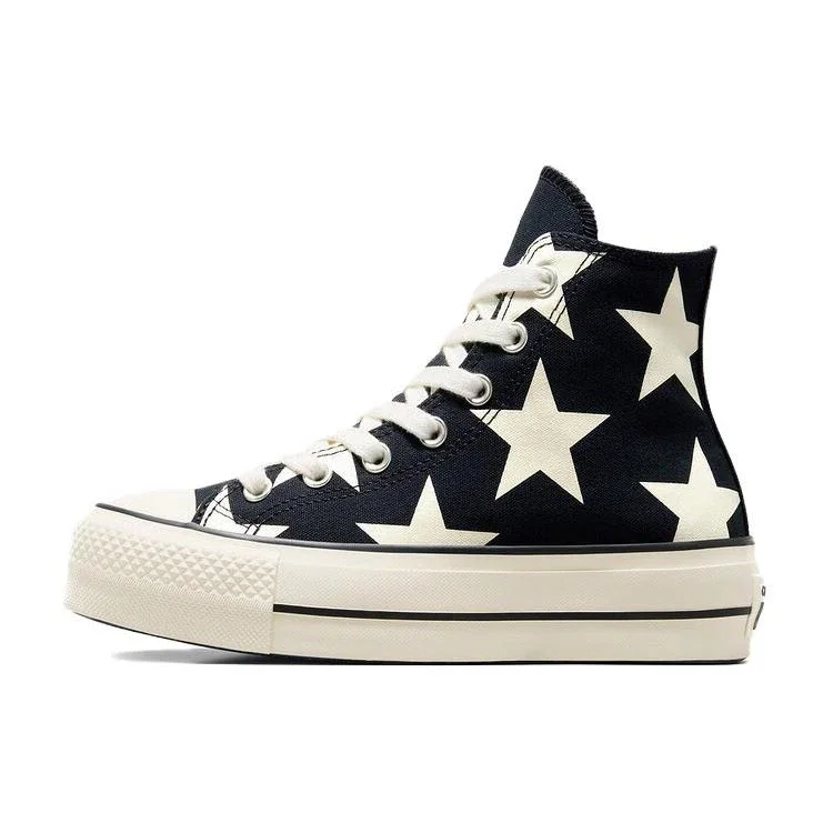Chuck Taylor All Star Lift Platform Large Stars High “Siyah Beyaz” Chuck Taylor All Star Lift Platform Large Stars High “Siyah Beyaz”