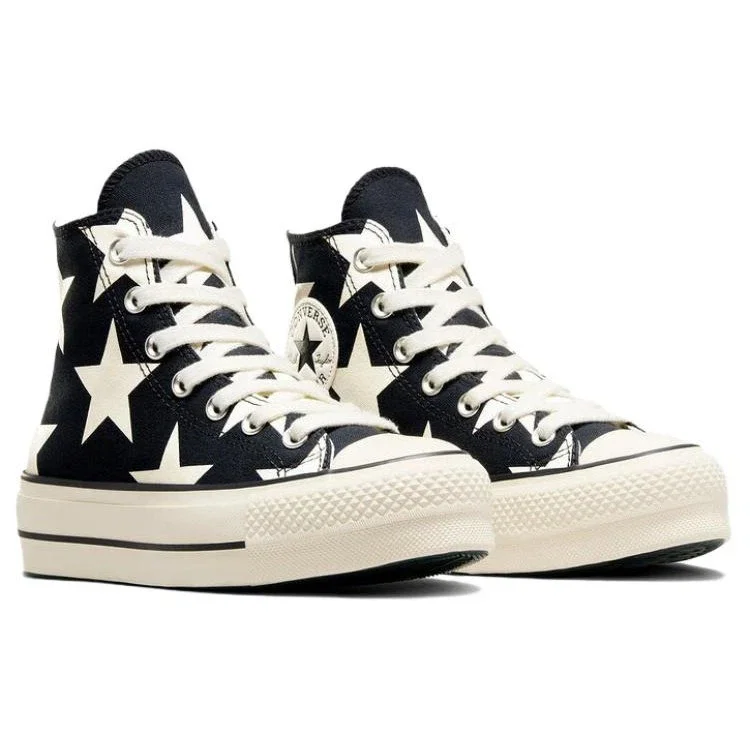 Chuck Taylor All Star Lift Platform Large Stars High “Siyah Beyaz” Chuck Taylor All Star Lift Platform Large Stars High “Siyah Beyaz”