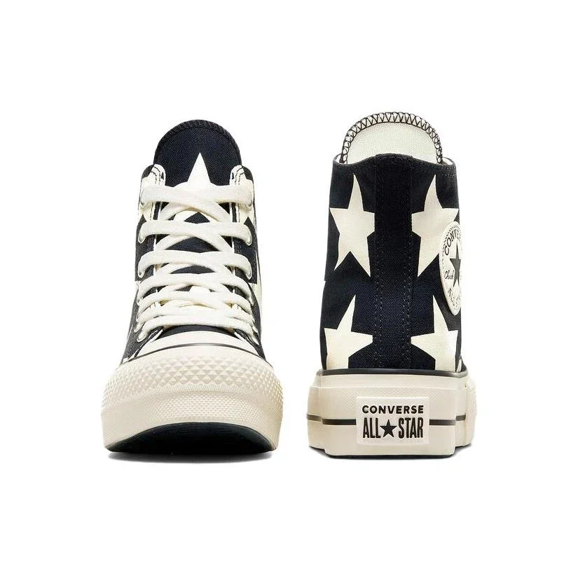 Chuck Taylor All Star Lift Platform Large Stars High “Siyah Beyaz” Chuck Taylor All Star Lift Platform Large Stars High “Siyah Beyaz”