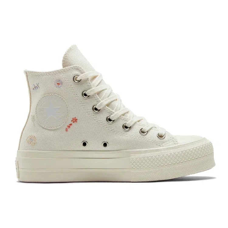 Chuck Taylor All Star Lift Platform “Nakışlı Çiçek – Egret” Chuck Taylor All Star Lift Platform “Nakışlı Çiçek – Egret”