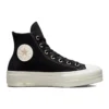 Chuck Taylor All Star Lift Platform Süet Çivili Yüksek Bilekli “Siyah”