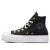 Chuck Taylor All Star Lift Platform Star Studded “Siyah Beyaz Altın”