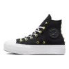 Chuck Taylor All Star Lift Platform Star Studded “Siyah Beyaz Altın”