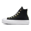 Chuck Taylor All Star Lift Platform Star Studded “Siyah Beyaz Altın”