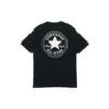 Chuck Taylor All Star Logo Baskılı Yuvarlak Yaka Spor Kısa Kollu “Siyah”