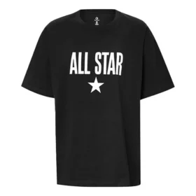Chuck Taylor All Star Logo Tişört Asya Bedenleri “Siyah Beyaz”