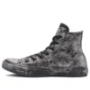 Chuck Taylor All Star Luxe Deri “Siyah Gri Gümüş”