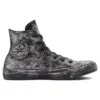 Chuck Taylor All Star Luxe Deri “Siyah Gri Gümüş”