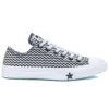 Chuck Taylor All Star Mission-V Düşük Bilekli Siyah Beyaz Dalga Desenli “Siyah Beyaz”