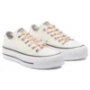Chuck Taylor All Star Platform Low “Çiçek Desenli – Egret”