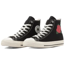 Chuck Taylor All Star Rose Nakışlı Yüksek Bilekli “Siyah Beyaz Kırmızı”