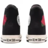 Chuck Taylor All Star Rose Nakışlı Yüksek Bilekli “Siyah Beyaz Kırmızı”