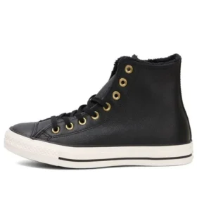 Chuck Taylor All Star “Siyah Deri Altın”