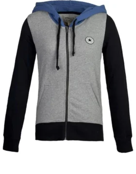 Chuck Taylor All Star Tam Fermuarlı Kapüşonlu Sweatshirt Asya Bedenleri “Gri” Chuck Taylor All Star Tam Fermuarlı Kapüşonlu Sweatshirt Asya Bedenleri “Gri”