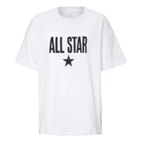 Chuck Taylor All Star Tişört Asya Bedenleri “Beyaz Siyah”