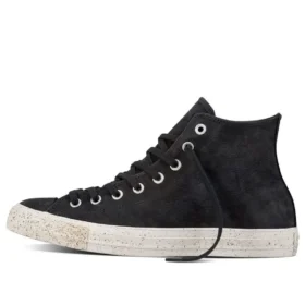 Chuck Taylor All Star Yüksek Bilekli Deri Spor Ayakkabı “Siyah”
