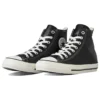 Chuck Taylor All Star Zeytin Yeşili Deri Yüksek Bilekli “Siyah”