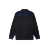 Colorblock Kadife Gömlek Asya Bedenleri “Navy Black”