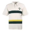 Colorblock Logo Polo Gömlek Asya Bedenleri “Beyaz Koyu Yeşil”