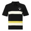 Colorblock Logo Polo Gömlek Asya Bedenleri “Siyah Beyaz”