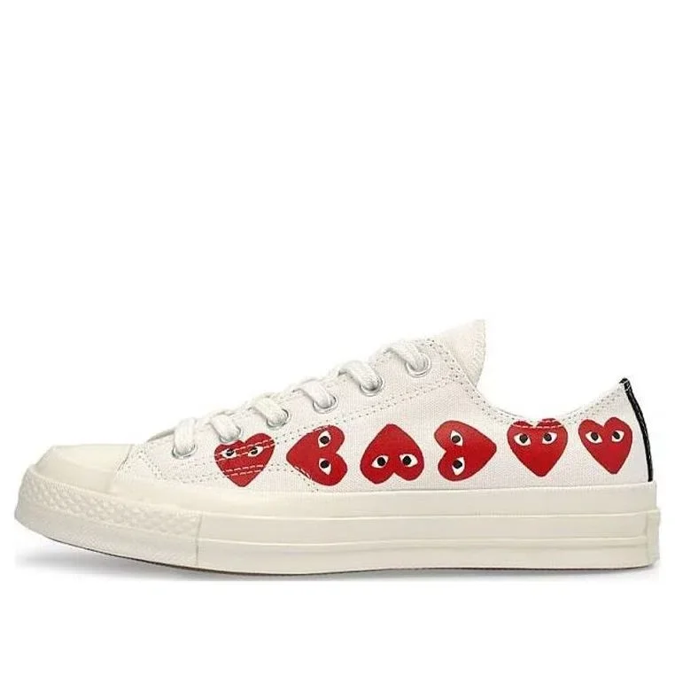 Converse x COMME des GARCONS PLAY Chuck 70 Low Multi Heart “Beyaz Kırmızı” Converse x COMME des GARCONS PLAY Chuck 70 Low Multi Heart “Beyaz Kırmızı”