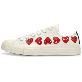 Converse x COMME des GARCONS PLAY Chuck 70 Low Multi Heart “Beyaz Kırmızı” Converse x COMME des GARCONS PLAY Chuck 70 Low Multi Heart “Beyaz Kırmızı”