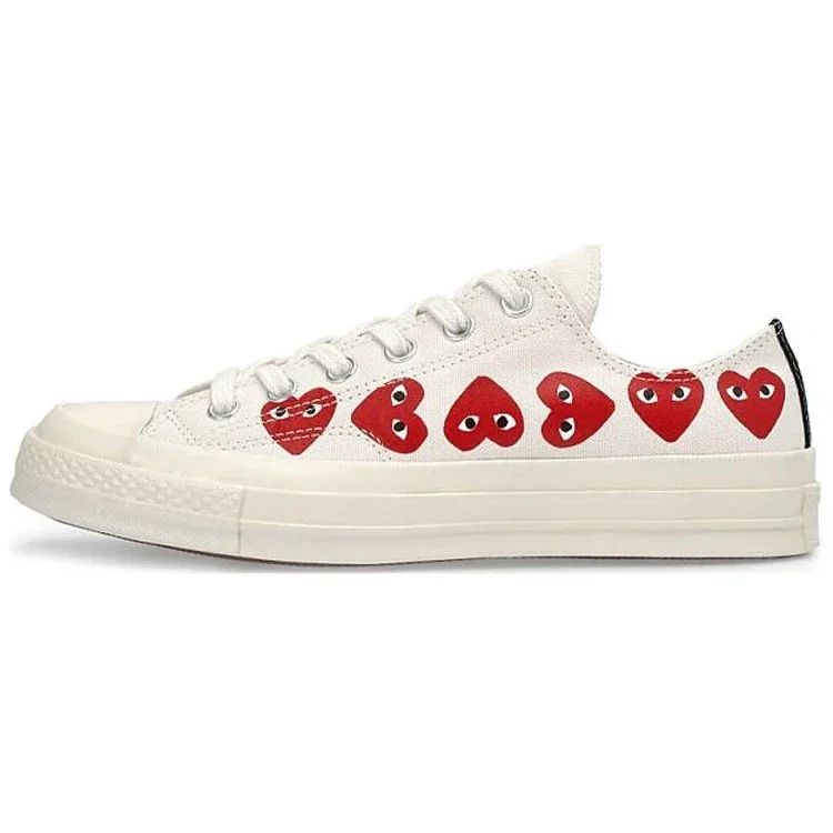 Converse x COMME des GARCONS PLAY Chuck 70 Low Multi Heart “Beyaz Kırmızı” Converse x COMME des GARCONS PLAY Chuck 70 Low Multi Heart “Beyaz Kırmızı”
