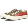 Converse x COMME des GARCONS PLAY Chuck 70 Low Multi Heart “Haki” Converse x COMME des GARCONS PLAY Chuck 70 Low Multi Heart “Haki”