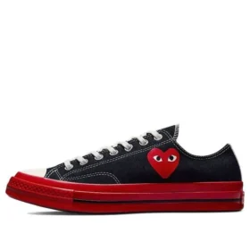 Converse x COMME des GARCONS PLAY Chuck 70 Low “Siyah Kırmızı”