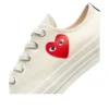 Converse x Comme des Garcons PLAY Chuck 70 Ox “Single Heart Milk”