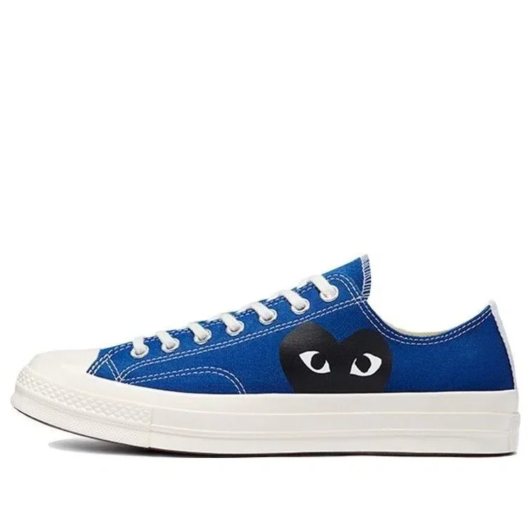 Converse X Comme Des Garons PLAY Chuck 70 Low “Mavi Siyah” Converse X Comme Des Garons PLAY Chuck 70 Low “Mavi Siyah”