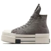 Converse x DRKSHDW DBL DRKSTR OVERDYE Chuck 70 Yüksek Bilekli “Gri Beyaz”
