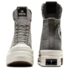 Converse x DRKSHDW DBL DRKSTR OVERDYE Chuck 70 Yüksek Bilekli “Gri Beyaz”