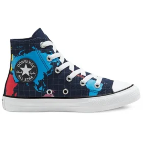 Converse x Geography Class Chuck Taylor All Star High “Mavi Kırmızı Sarı” Converse x Geography Class Chuck Taylor All Star High “Mavi Kırmızı Sarı”