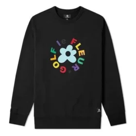 Converse x Golf Le Fleur Crew Sweatshirt Asya Bedenleri “Siyah” Converse x Golf Le Fleur Crew Sweatshirt Asya Bedenleri “Siyah”