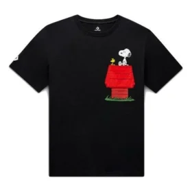 Converse x Peanuts Cepli Tişört Asya Bedenleri “Siyah”