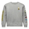 Converse x Peanuts Polar Tişört Asya Bedenleri “Vintage Gri Melanj”