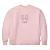Converse x Pokemon Jigglypuff Sherpa Bisiklet Yaka Sweatshirt Asya Bedenleri “Pembe”