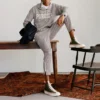 Converse x Todd Snyder Crossover Serisi Ekose Po Spor Kazak Çift Stili Gri